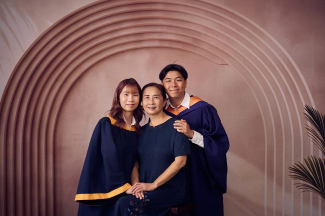 Studio Graduation Portrait In Tomato Photo Studio Singapore